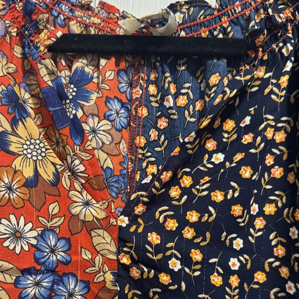 Umgee Boho Patchwork Long Sleeve Blouse Gypsy - Picture 11 of 11